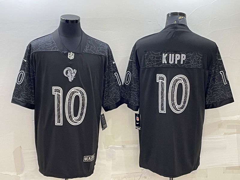 Men Los Angeles Rams #10 Kupp Nike Black RFLCTV Limited NFL Jersey->los angeles rams->NFL Jersey